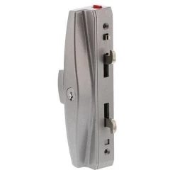 Lockwood 9A3A2-5P Onyx Patio Sliding Door Double Cylinder Lock - Silver