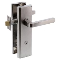 Lockwood NXV12 Nexion Vision Entrance Lockset Inc L1 Lever - Satin Chrome
