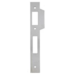 Lockwood Optimum OPS001 Hinged Door Euro Mortice Lock - Strike Plate Only - Satin Stainless Steel
