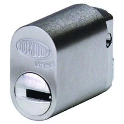 Lockwood 570 Oval Cylinder X Cam - Keyed Victorian Power Industry - Satin Chrome