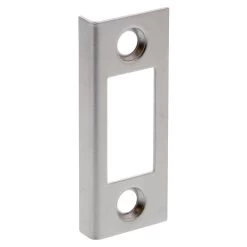 Lockwood 100 And 201 Nightlatch Open-Out Strike Plate - Satin Chrome Plate