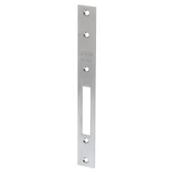 Lockwood 3540 Series Short Backset Mortice Lock Timber Door Cover Plate Only - Natural Anodised