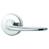 Lockwood VEL1-L1 Velocity Passage Lever Set On Large Round Rose - Satin Chrome Brushed - Display Pack