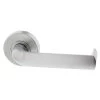 Lockwood VSR0-L5 Velocity Mortice Lever Set On Small Round Rose - Satin Chrome Brushed -Security Door Locks lwvsr0 l5sc 1