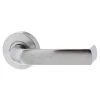Lockwood VSR1-L5 Velocity Passage Lever Set On Small Round Rose - Satin Chrome Brushed -Security Door Locks lwvsr1 l5sc 1
