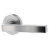 Lockwood VSR2-29A Velocity Privacy Lever Set On Small Round Rose - Satin Chrome Brushed -Security Door Locks lwvsr2 29asc 1