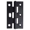 Whitco W831617 Fixed Pin Security Door Hinge With Safety Prong - Black - 75x45x1.6mm -Security Door Locks lww831617 1