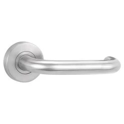 Yale Simplicity S2 Lever Set On Round Rose - Satin Satinless Steel