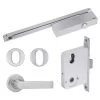 Yale Simplicity S1 Levers With Turn /Lock And Closer - Complete Door Kit - Stainless Steel 2 Yale Simplicity S1 Levers With Turn /Lock And Closer - Complete Door Kit - Stainless Steel -Security Door Locks lwysk s1tss 1