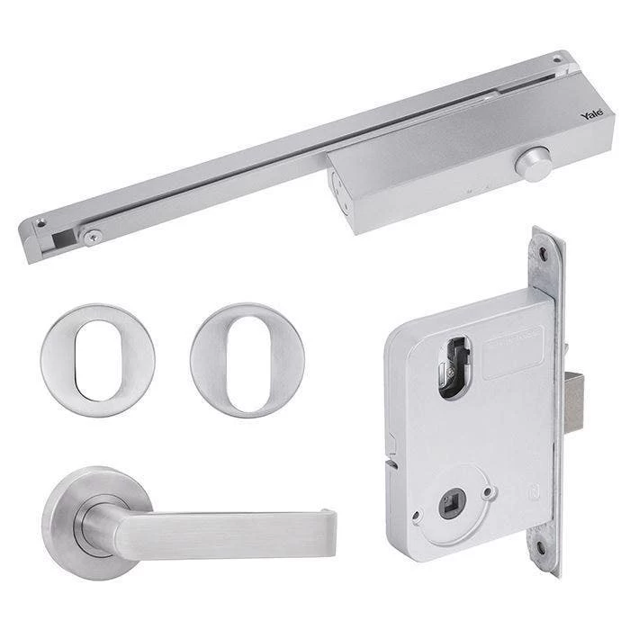 Yale Simplicity S1 Levers With Turn /Lock And Closer - Complete Door Kit - Stainless Steel 5 Yale Simplicity S1 Levers With Turn /Lock And Closer - Complete Door Kit - Stainless Steel - Image 3