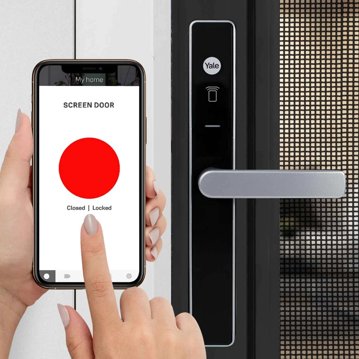 Yale Unity Smart Screen Door Lock - Silver 5 Yale Unity Smart Screen Door Lock - Silver - Image 3