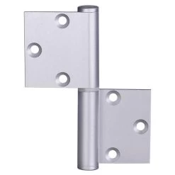 McCallum A101 Aluminium Lift Off Hinge - Left Hand - Satin Natural Anodised - 103x40x3mm