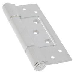 McCallum A105 Aluminium Heavy Duty Interfold Hinge - Satin Natural Anodised - 130x39x3.4mm
