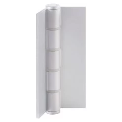 McCallum A141 Aluminium Fixed Pin Concealed Blank Butt Hinge - Satin Natural Anodised - 100x63x3mm