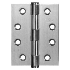 McCallum S220 Fixed Pin Butt Hinge - Satin Stainless Steel - 100x75x2.5mm