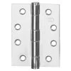 McCallum S268 Fixed Pin Butt Hinge - Polished Stainless Steel - 100x75x3mm -Security Door Locks mcs268 pss 1