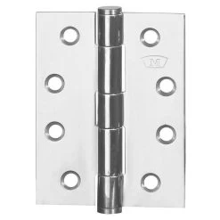 McCallum S268 Fixed Pin Butt Hinge - Polished Stainless Steel - 100x75x3mm