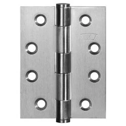 McCallum S268 Fixed Pin Butt Hinge - Satin Stainless Steel - 100x75x3mm