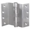 McCallum S271 Ball Bearing Fixed Pin Hospital Hinge - Satin Stainless Steel - 100x85-42.5x3.5mm -Security Door Locks mcs271 sss 1