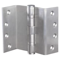 McCallum S271 Ball Bearing Fixed Pin Hospital Hinge - Satin Stainless Steel - 100x85-42.5x3.5mm