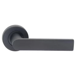 Dormakaba Vision 8300/14 Lever Set On Round Rose - Black