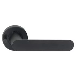 Dormakaba Vision 8300/17 Privacy Lever Set On Round Rose Inc Latch - Black