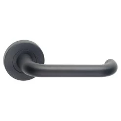 Dormakaba Vision 8300/18 Lever Set On Round Rose - Black