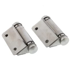 Metlam 209 Toilet Partition Hold Close Spring Hinge - Satin Stainless Steel