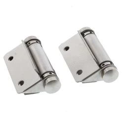 Metlam 209 Toilet Partition Hold Open Spring Hinge - Satin Stainless Steel