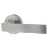 Novas B01-66 Lever Set On Round Rose - Satin Stainless Steel -Security Door Locks nh60 b01 66sss 1
