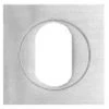 Parisi 389QU Oval Cylinder Escutcheon Square - Satin Chrome 2 Parisi 389QU Oval Cylinder Escutcheon Square - Satin Chrome -Security Door Locks par 389qu sc 1