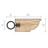 Raven RP113 Perimeter Seal - Tas Oak -Security Door Locks rp113 1