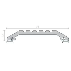 Raven RP29 Threshold Plate 13mm - Clear Anodised Aluminium