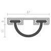 Raven RP31 Door Bottom Sweep Seal 17mm - Clear Anodised Aluminium 2 Raven RP31 Door Bottom Sweep Seal 17mm - Clear Anodised Aluminium -Security Door Locks rp31 1