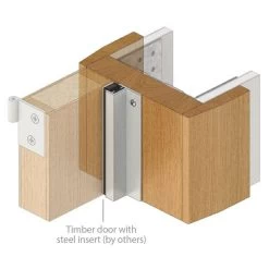 Raven RP39 Magnetic Astragal Seal - Clear Anodised Aluminium -Security Door Locks rp39 4