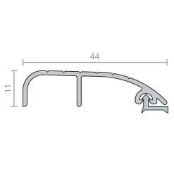 Raven RP4b Threshold Plate 11mm - Clear Anodised Aluminium