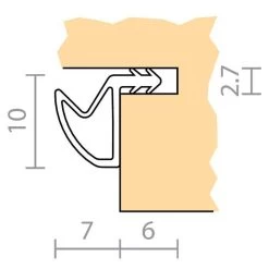 Raven RP550 Silicon Weather Strip