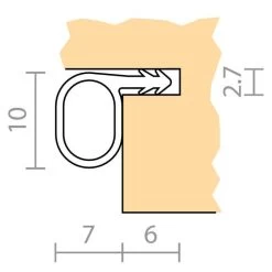 Raven RP560 Silicon Weather Strip