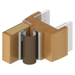 Raven RP62BW Brown Or White Anti Finger Jam Seal - 2100mm - Clear Anodised Aluminium