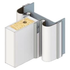 Raven RP62BW Brown Or White Anti Finger Jam Seal - 2100mm - Clear Anodised Aluminium -Security Door Locks rp62bw 2100ca 3