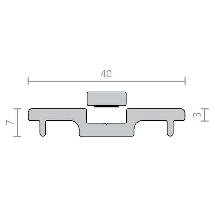 Raven RP66 Threshold Plate 3mm - Clear Anodised Aluminium 3 Raven RP66 Threshold Plate 3mm - Clear Anodised Aluminium