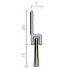 Raven RP74F Brush Seal 13mm - Clear Anodised Aluminium -Security Door Locks rp74f 1