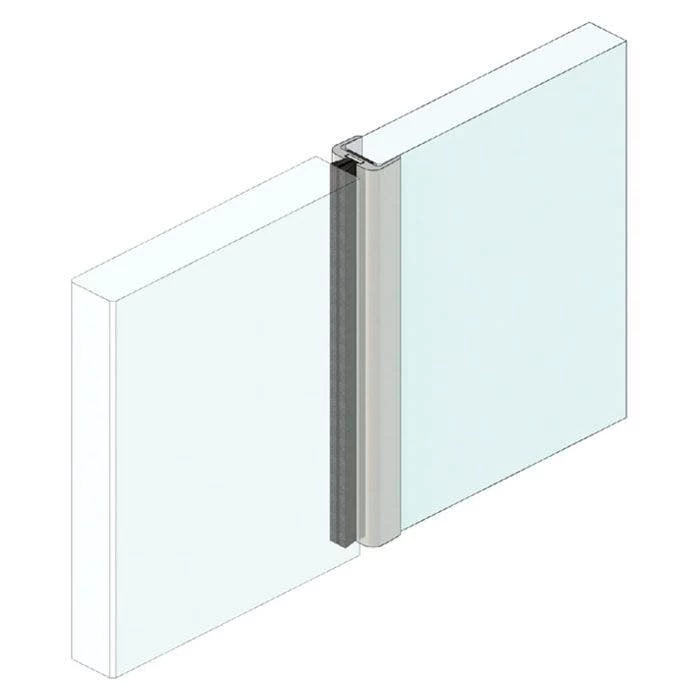 Raven RP79 Astragal For Frameless Glass - Clear Anodised Aluminium 4 Raven RP79 Astragal For Frameless Glass - Clear Anodised Aluminium - Image 2