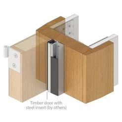 Raven RP85 Perimeter Seal - Clear Anodised Aluminium -Security Door Locks rp85 3