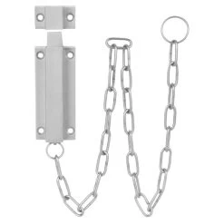Sabre 1851 Reversible Chain Bolt - Satin Stainless Steel