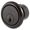 Sabre 201 Round Cylinder Keyed To KA1 - Black -Security Door Locks sab cyl201 ka1 blk 1