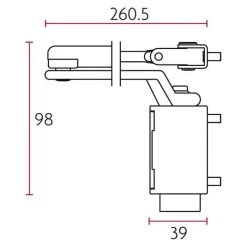 Sabre 732 Door Closer - Silver -Security Door Locks sab dc732 sil 4