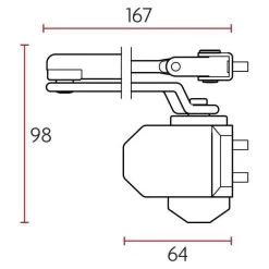 Sabre 770 Door Closer - Silver -Security Door Locks sab dc770 sil 4