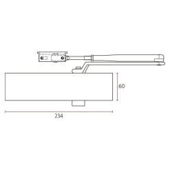 Sabre 835 Door Closer - Black 11 Sabre 835 Door Closer - Black -Security Door Locks sab dc835 blk 3