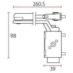 Sabre 835 Door Closer - Silver -Security Door Locks sab dc835 sil 4